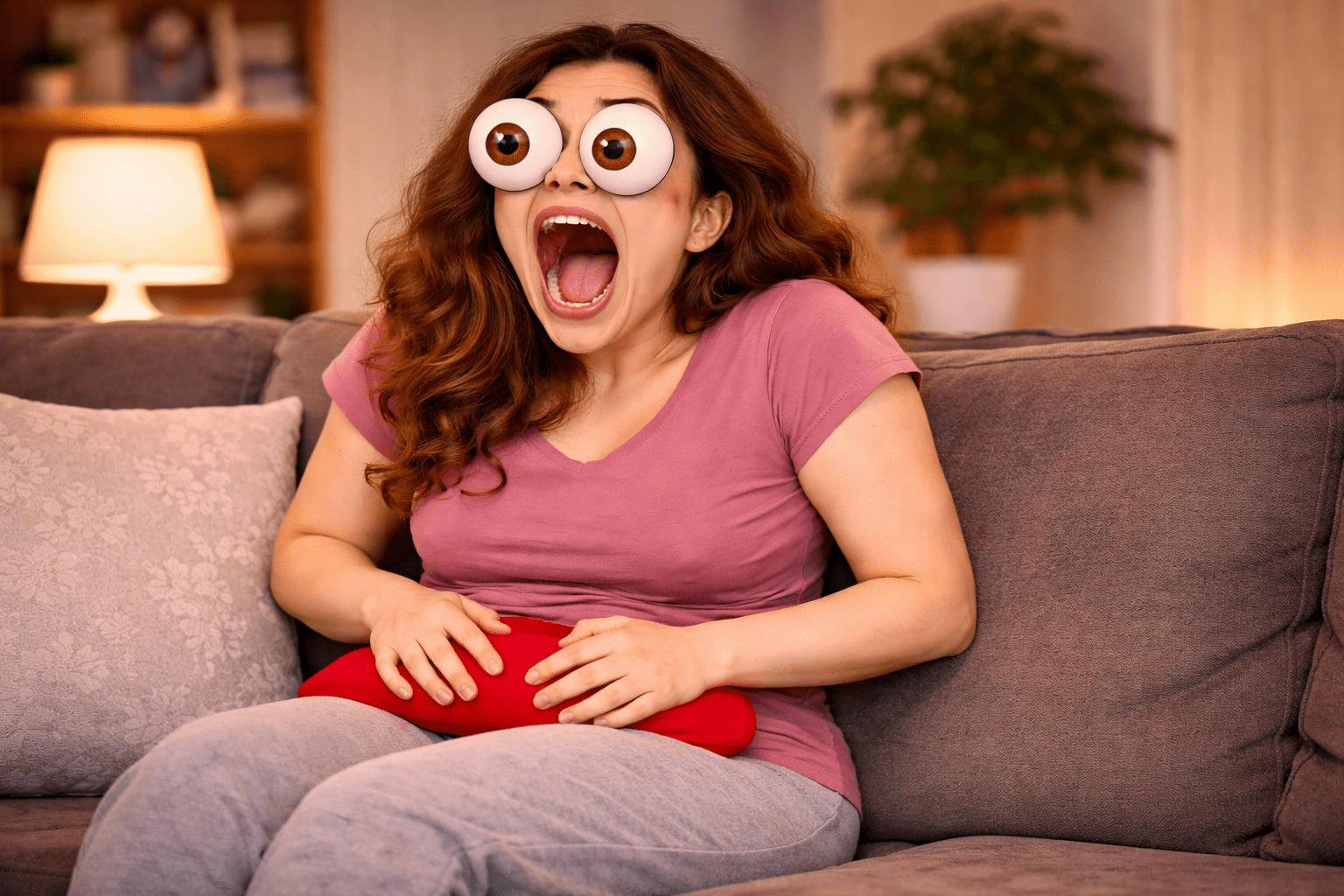 uterine fibroids pelvic pain heavy periods bloating lower abdomen heating pad relief