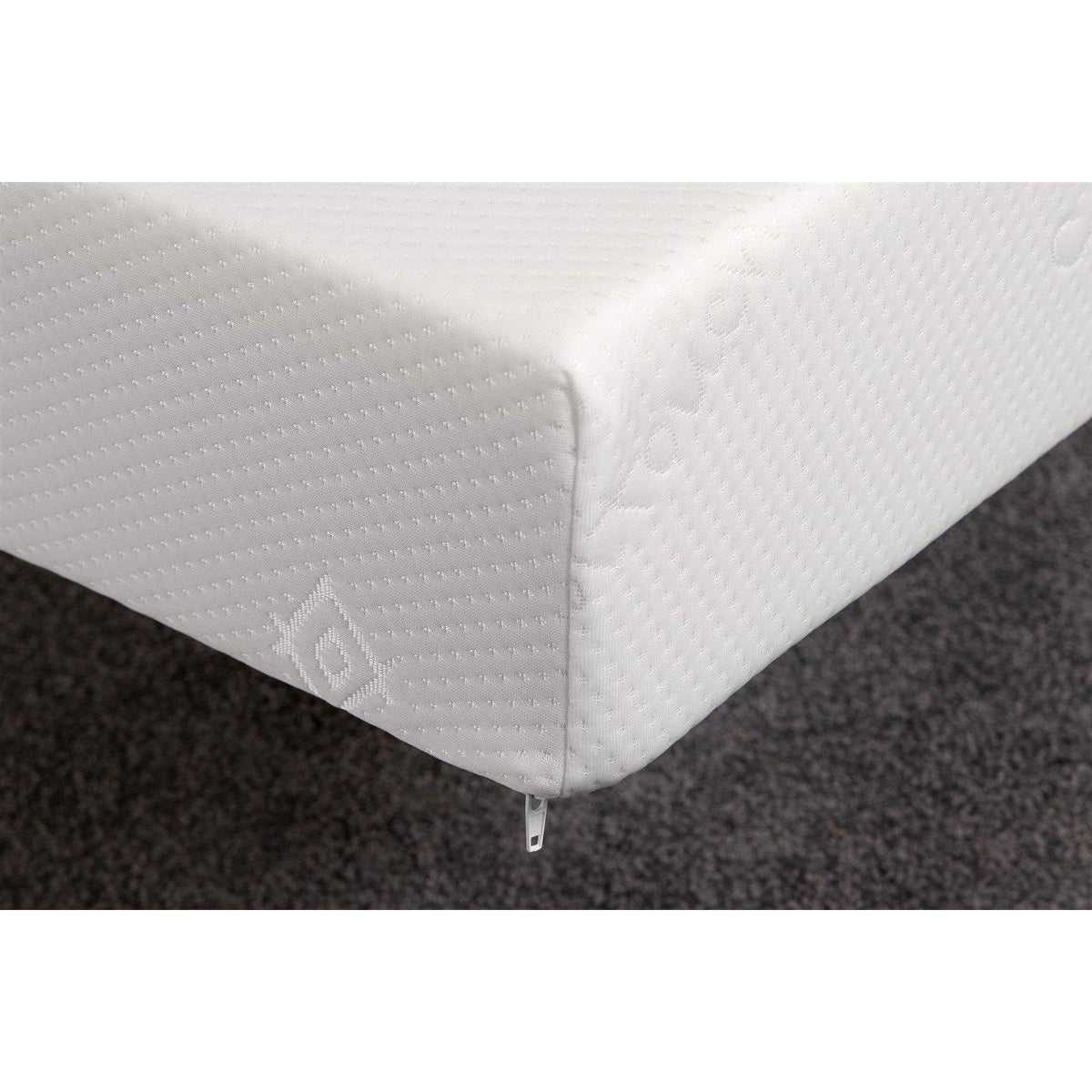 Starlight Beds small single orthopaedic mattress in 2ft6 size, springless foam mattress shown upright — view 4