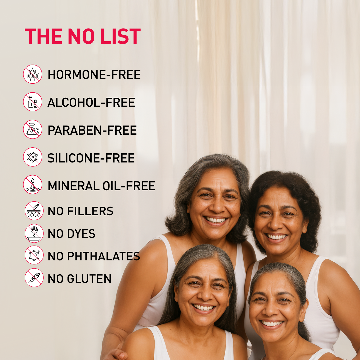 Sirona Skin Balancing Cream 'no list': hormone-, alcohol-, paraben-, silicone- and mineral-oil-free, no fillers, dyes, phthalates or gluten