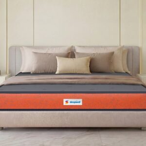 Sleepwell Ortho Pro orthopaedic mattress back pain option shown as a firm quilted double mattress