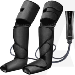 AGARO MAGMA air leg and calf massager wrapped around the calves and feet