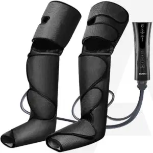 AGARO MAGMA air leg and calf massager wrapped around the calves and feet