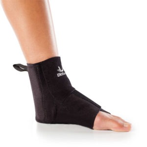 BioSkin AFTR DC easy-entry ankle sleeve with straps and J-pads in size XS-S