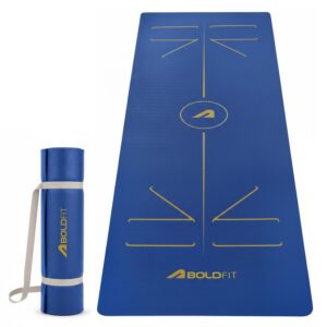 Boldfit Pro Align 6 mm TPE Yoga Mat in blue, main product image
