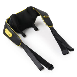 Boldfit UnKnot neck and shoulder massager being used across the upper back and shoulders