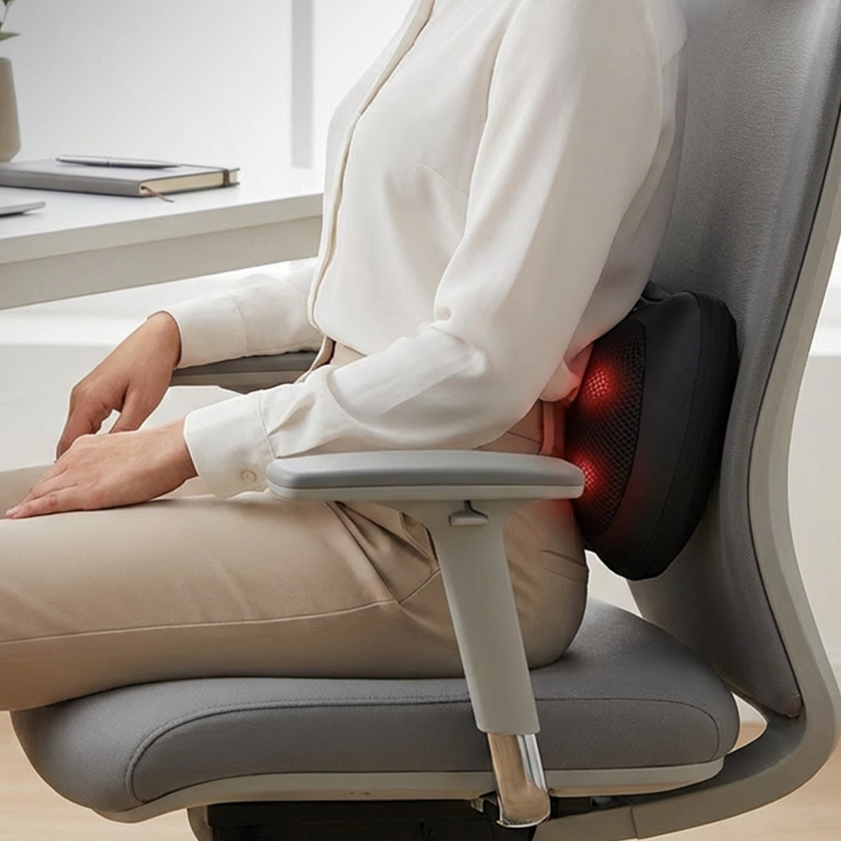 Boldfit Knotrelief back massager with handle and massage nodes — view 3