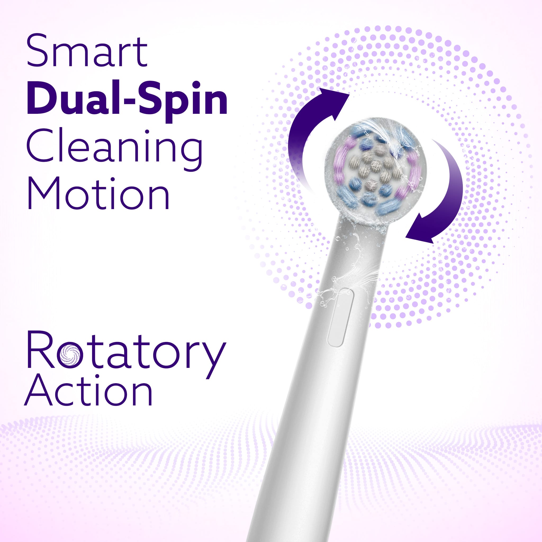 The round oscillating brush head of the AGARO Cosmic Ultra