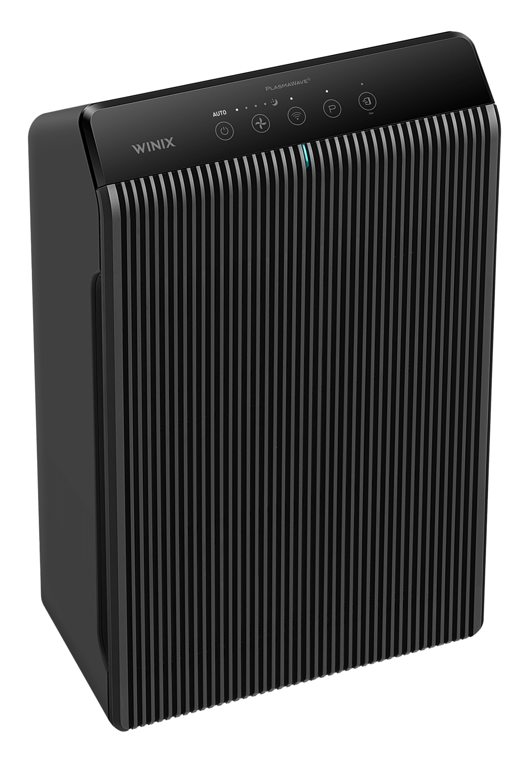 Winix 5510 air purifier, angled view from above showing the top control panel