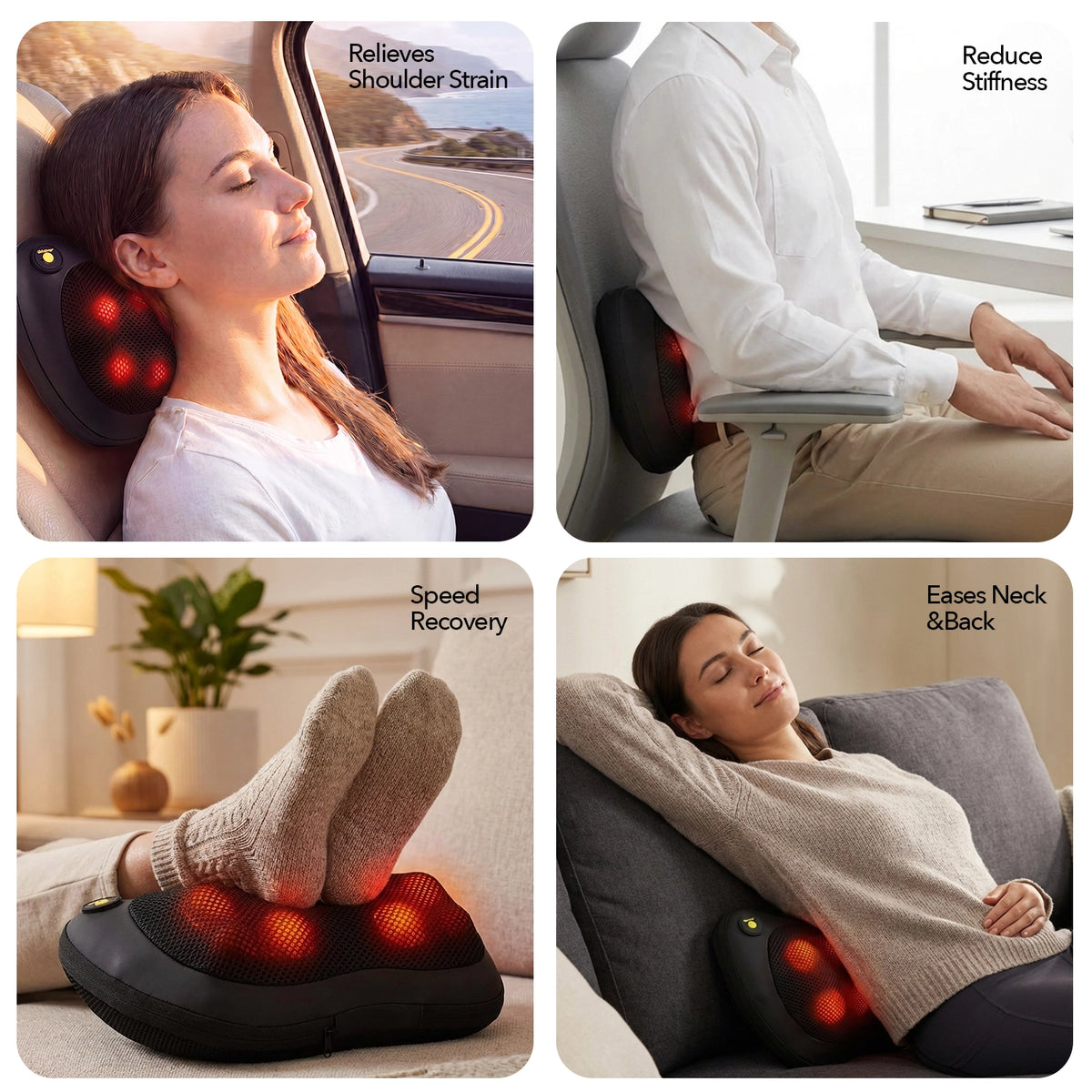 Boldfit Knotrelief back massager with handle and massage nodes — view 5