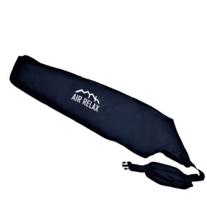 Air Relax AR-3.0 and AR-2.0 arm sleeve, dark navy, with the white Air Relax logo and its adjustable strap