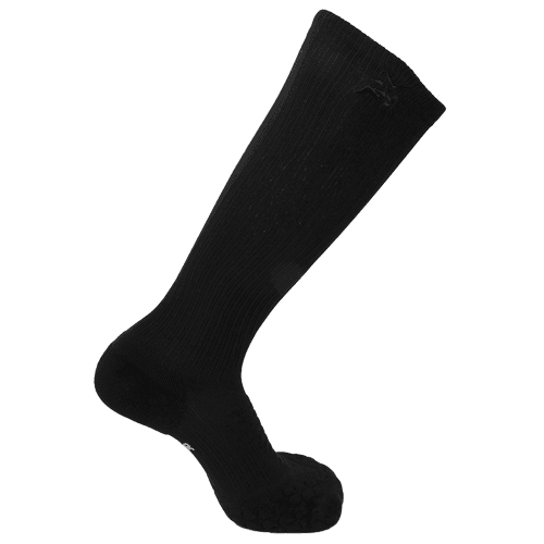 Black PlayMakar leg compression socks, size 7.5 to 10 inches, shown as a pair — view 2