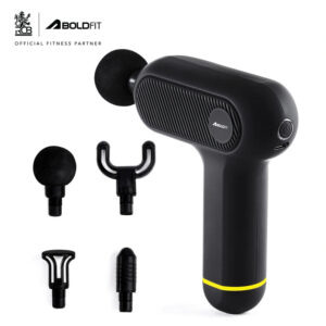 Boldfit BoldGun Restore mini massage gun with grip handle and round massage head