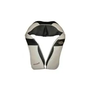 Ceragem Healax iShoulder neck and shoulder massager resting over the shoulders