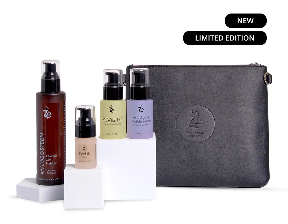 MyoLift Daily Renewal skin rejuvenation kit with anti-aging peptide serum bottle and box