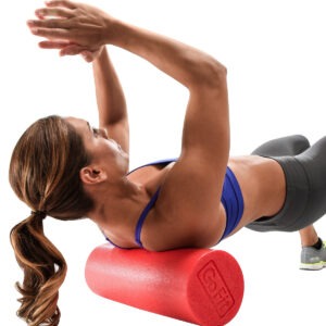 GoFit 36-inch foam roller with 6-inch diameter shown at full length