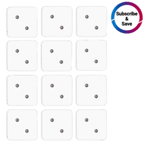iReliev small hydrogel TENS unit replacement pads refill kit shown in its package