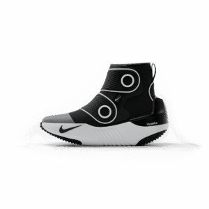 Nike x Hyperice Hyperboot heat compression boots worn on a person's feet