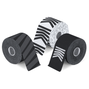 KINGTAPE Mix No. 1 kinesiology tape 3-roll pack with three coloured rolls side by side