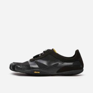 Vibram FiveFingers KSO EVO five-toe shoe in black, side view