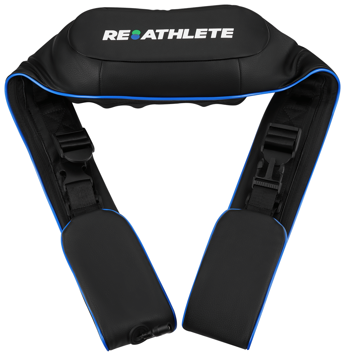 REATHLETE NECKA shiatsu neck massager draped over a person's shoulders — view 2