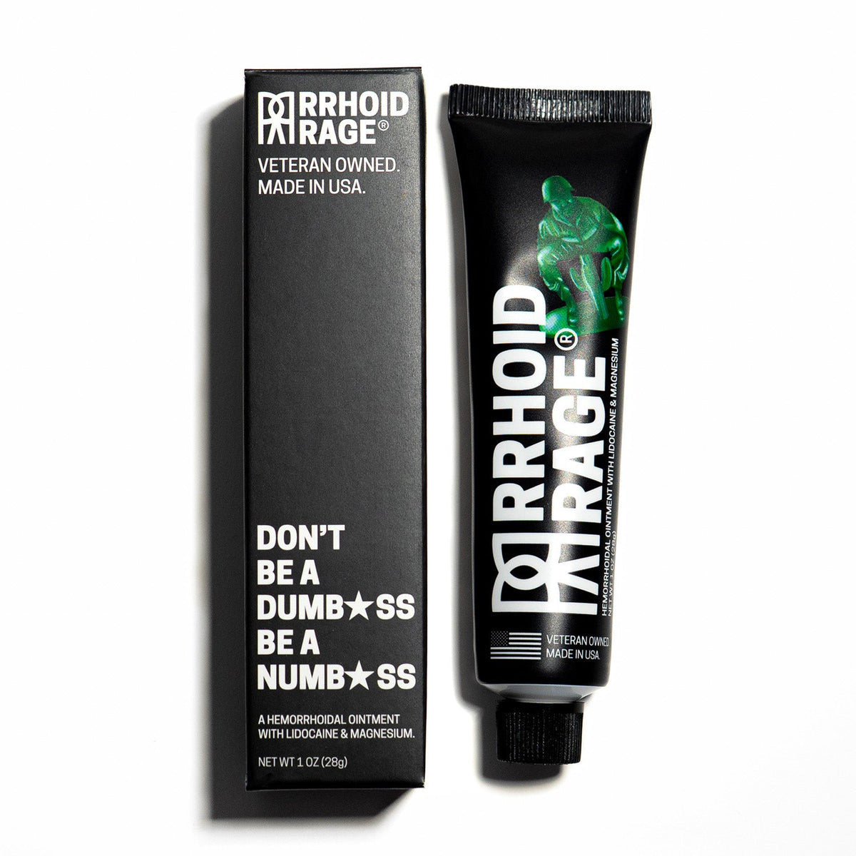 Three tubes of Rrhoid Rage hemorrhoid fissure ointment with lidocaine, witch hazel and aloe vera