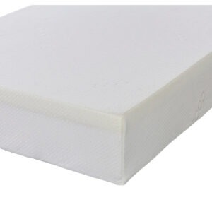 Starlight Beds small single orthopaedic mattress in 2ft6 size, springless foam mattress shown upright