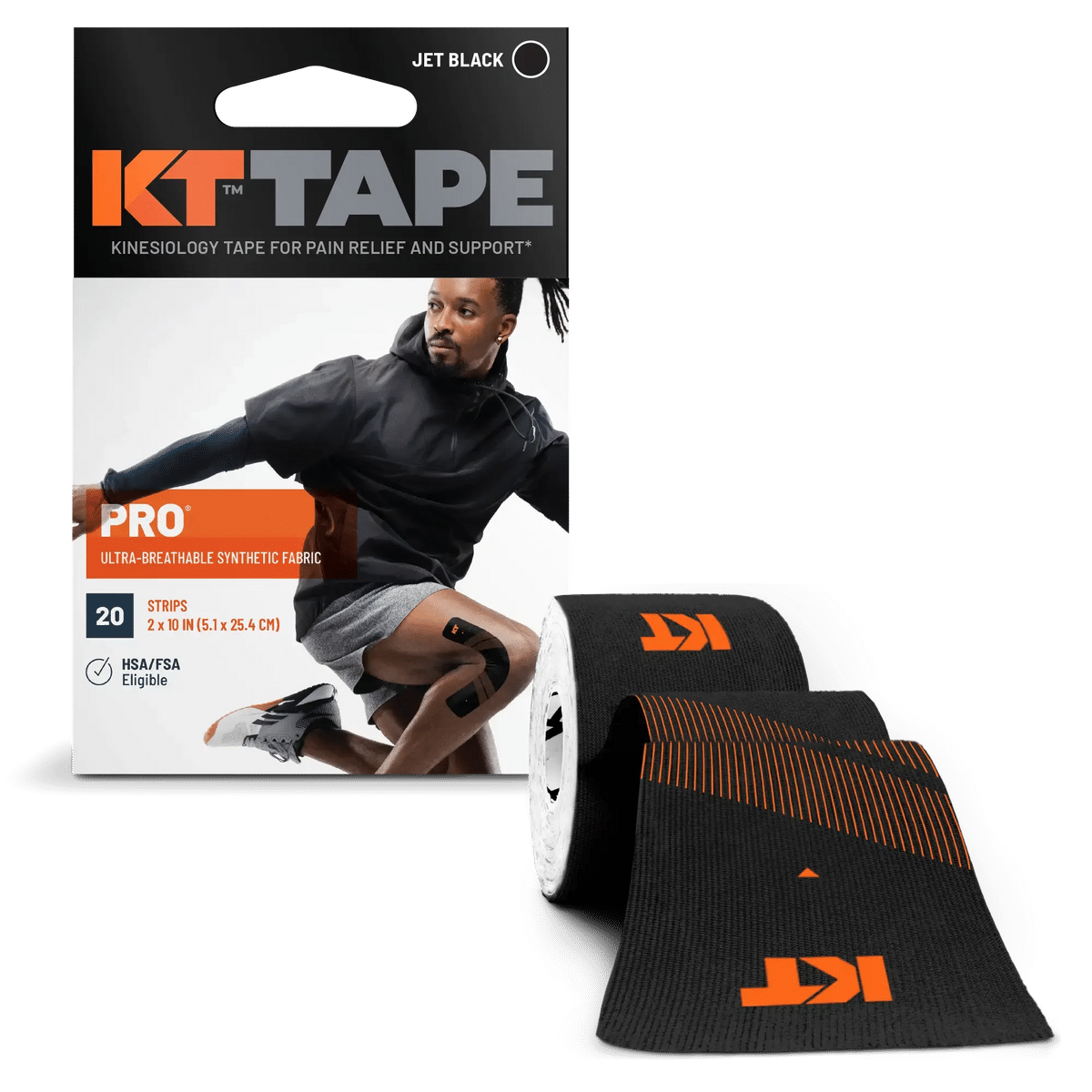 KT Tape Pro Laser Blue pack of 20 pre-cut kinesiology tape strips