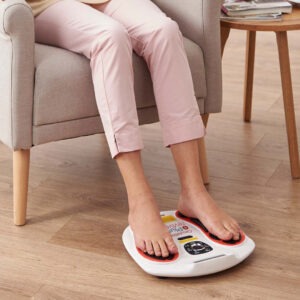 Circulation Maxx Reviver EMS foot massager pad with remote control and display
