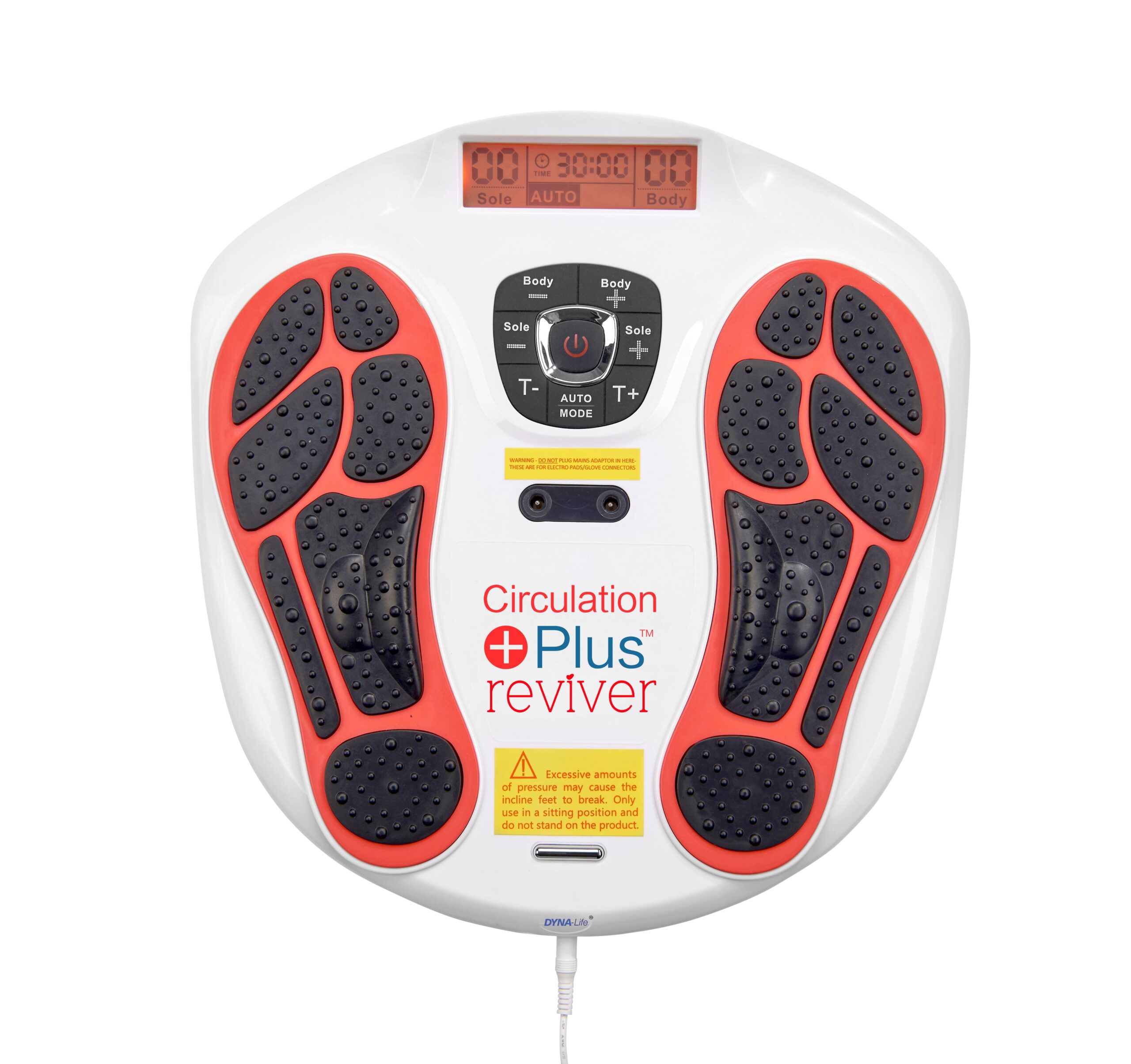 Circulation Maxx Reviver EMS foot massager pad with remote control and display — view 2