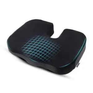 AGARO memory foam coccyx seat cushion with U-shaped tailbone cut-out — view 1