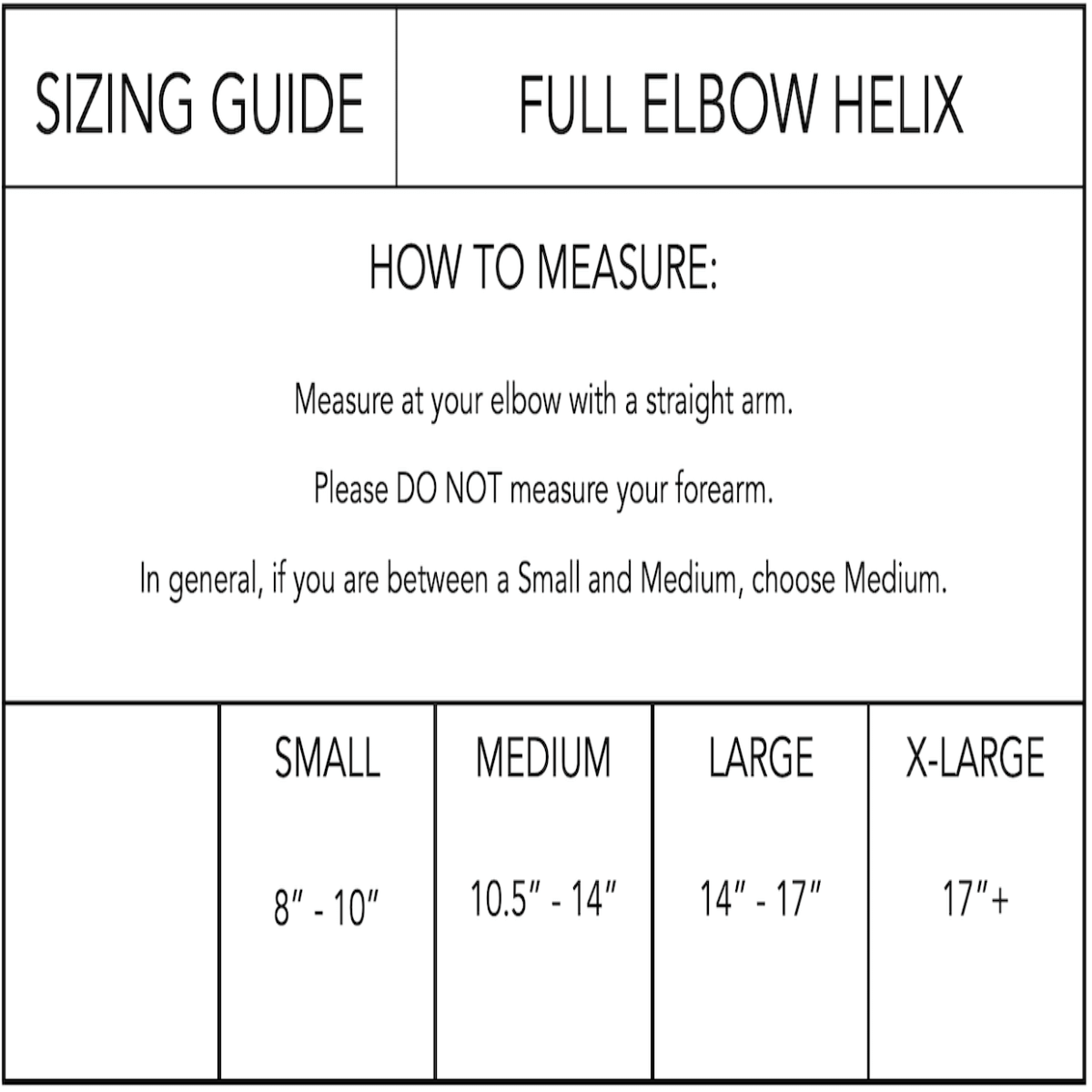 Black X-Large body helix full elbow compression sleeve laid flat — view 2
