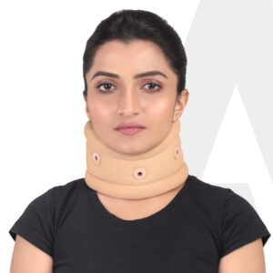 AGARO soft foam cervical collar neck support with hook-and-loop closure