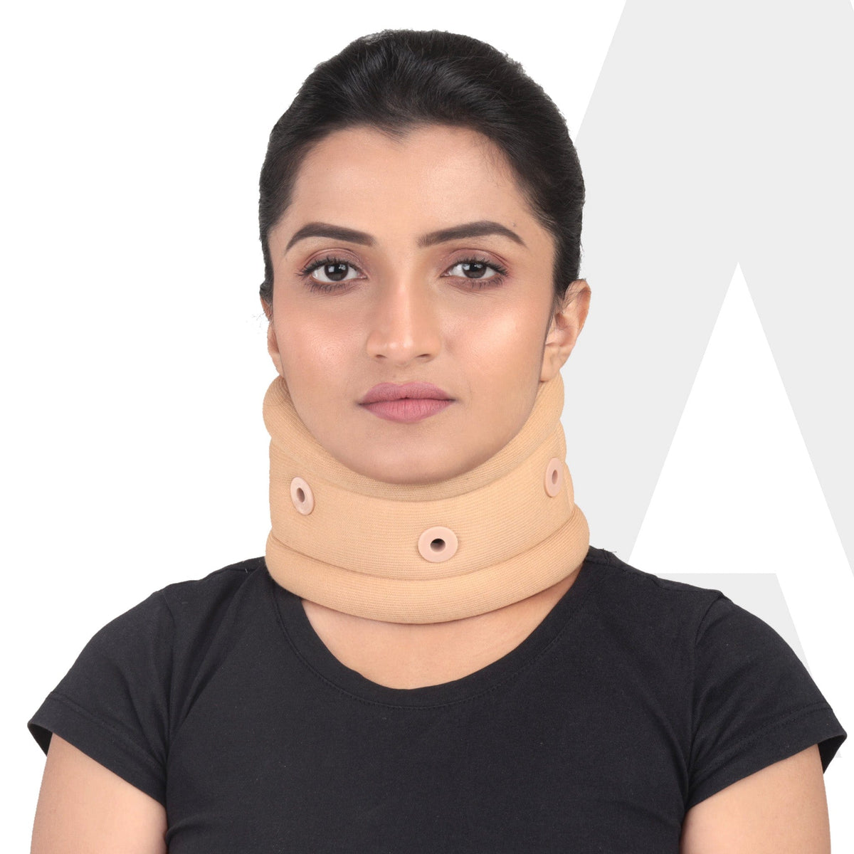 AGARO soft foam cervical collar neck support with hook-and-loop closure