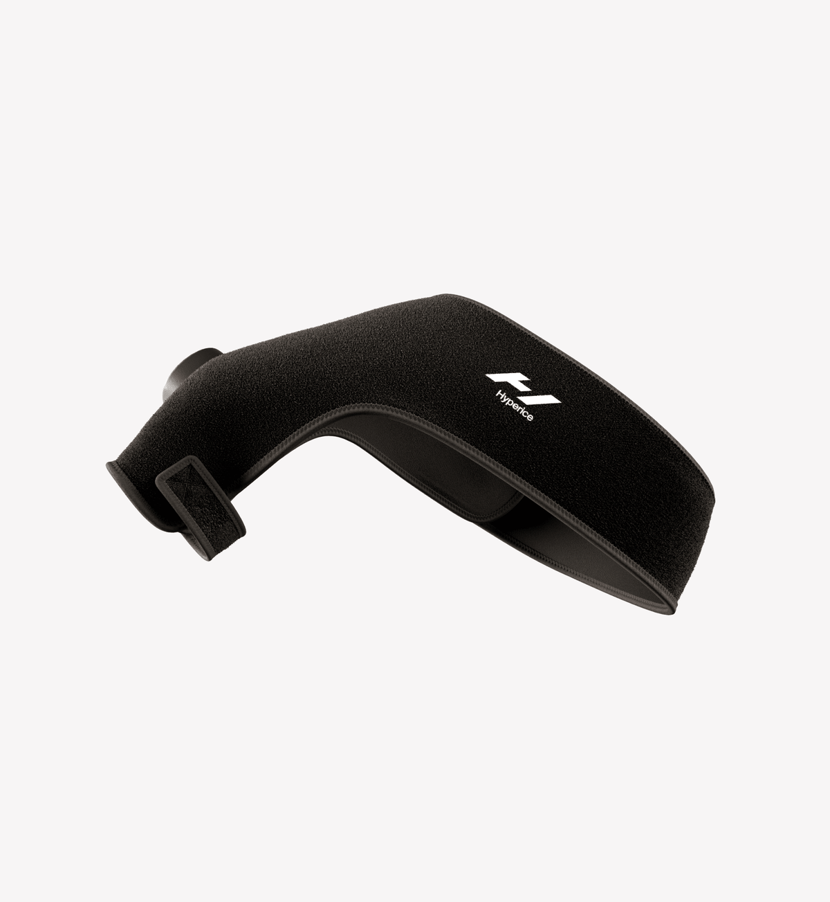 Hyperice Venom 2 heated shoulder massager neoprene wrap worn over the shoulder — view 2