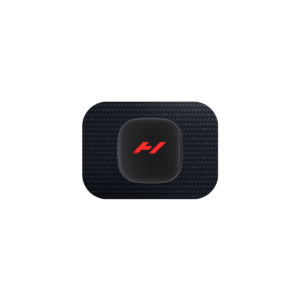Hyperice Venom Go portable heat vibration device wrapped around a hand and thumb