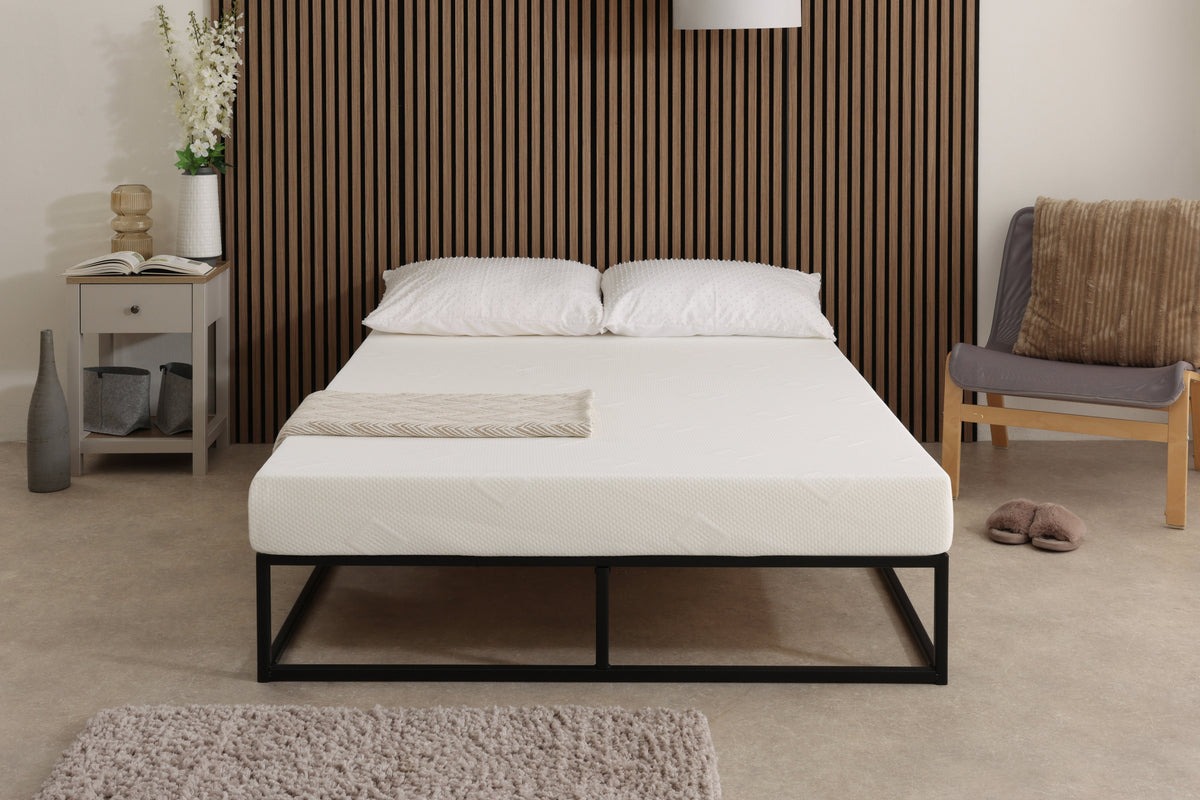 Westwood Core Ortho firm 4-inch shorty foam mattress in 2ft6 small single size with white hypoallergenic cover