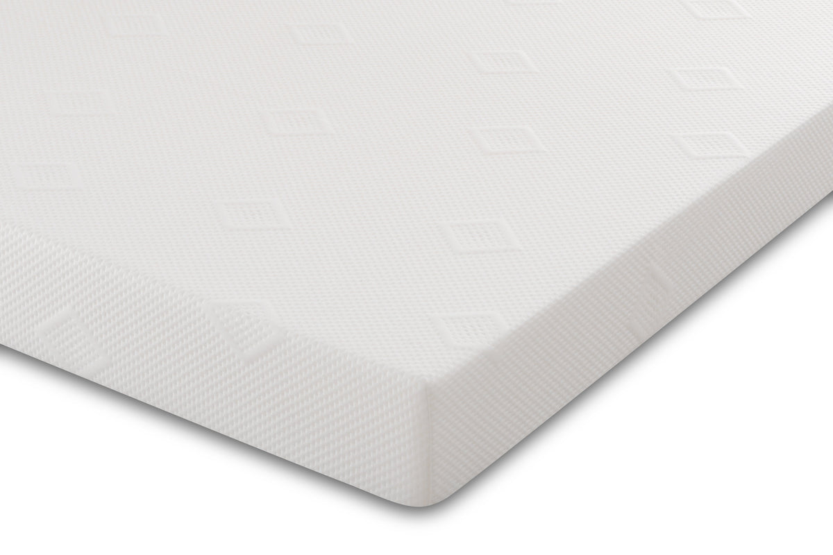 Westwood Core Ortho firm 4-inch shorty foam mattress in 2ft6 small single size with white hypoallergenic cover — view 2