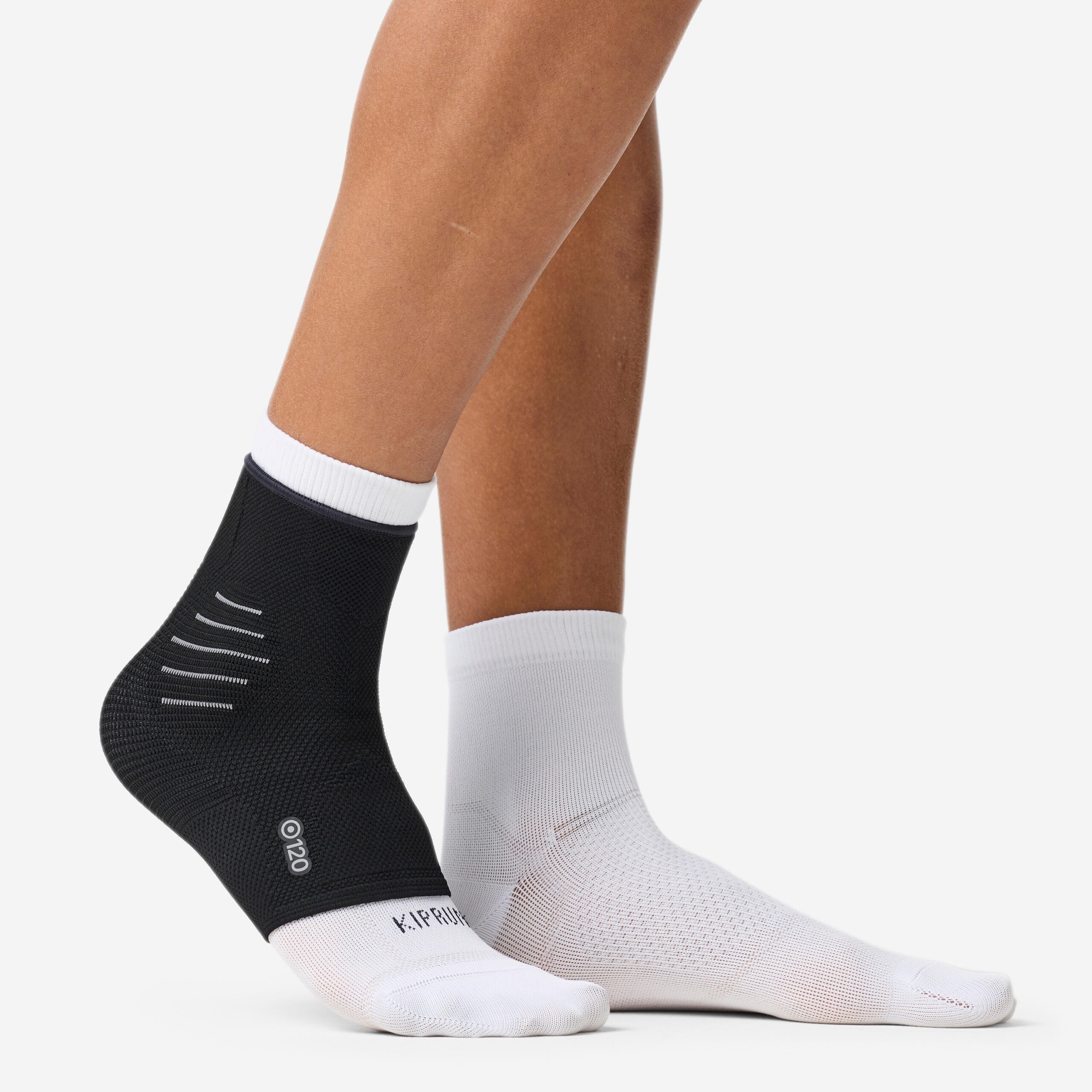 Decathlon Level 1 Ankle Support 120 — Right or Left, Smoked Black — view 3