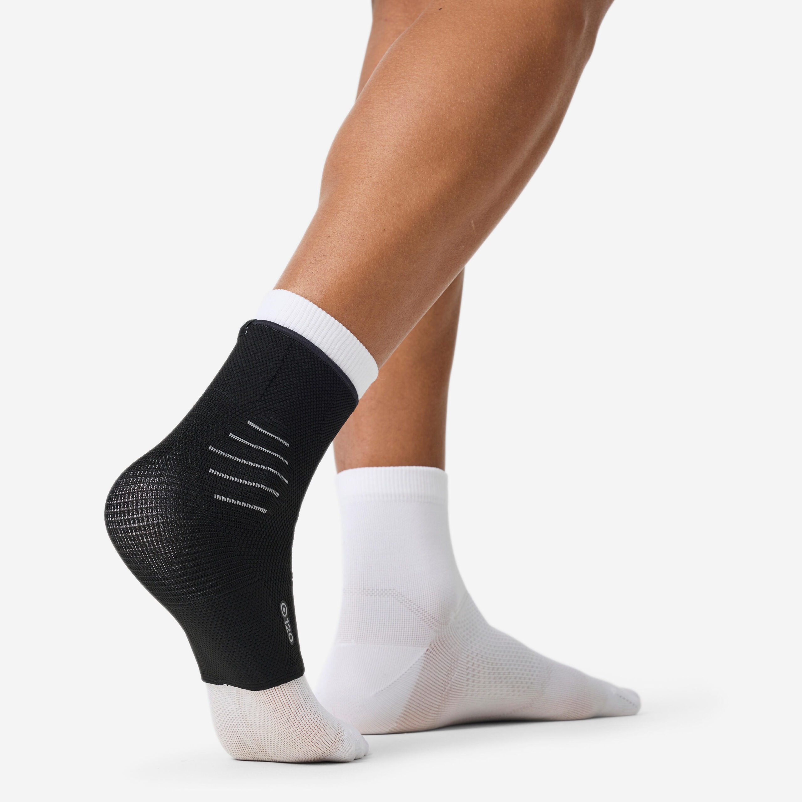 Decathlon Level 1 Ankle Support 120 — Right or Left, Smoked Black — view 4