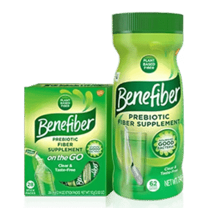 Benefiber Original prebiotic fiber powder box and canister