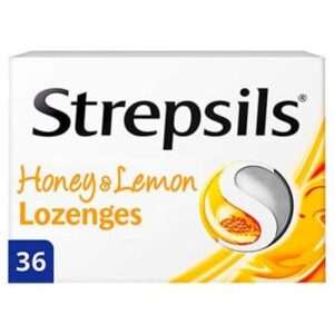 Strepsils Honey & Lemon Lozenges box of 36, front