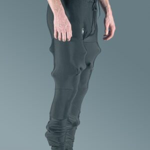 Max Recovery myofascial compression recovery pants in black, size medium, shown from the front