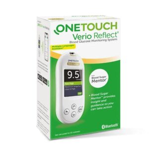 OneTouch Verio Reflect blood glucose monitoring system box, front