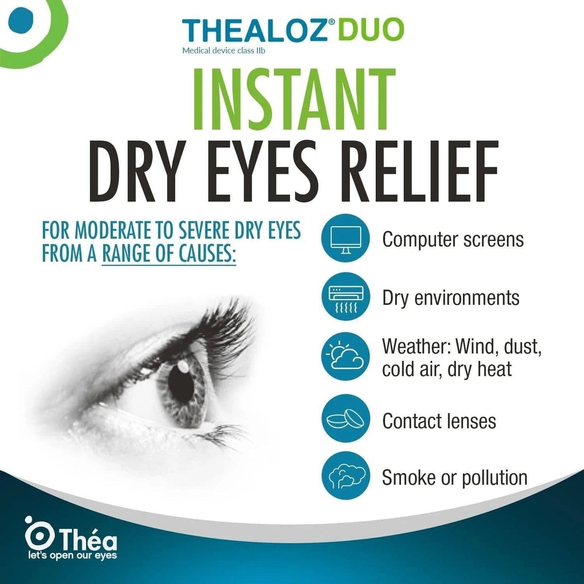 Thealoz Duo dry eye drops 10ml preservative-free multi-dose bottle with carton — view 2
