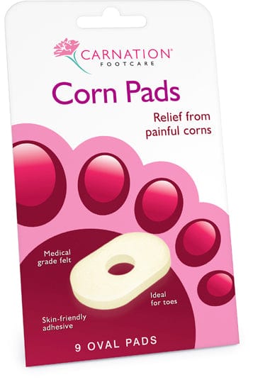 Carnation felt corn pads pack with soft cushioning pads for sore toes