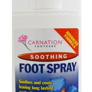 Carnation soothing foot spray 100ml non-aerosol pump bottle