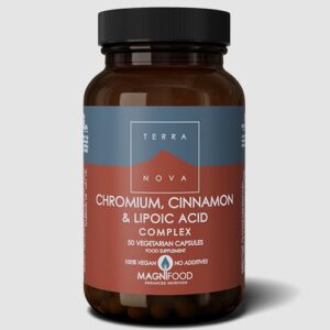 Terranova Chromium, Cinnamon & Lipoic Acid Complex bottle of 50 vegetarian capsules