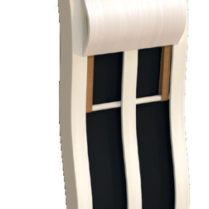 Holl's infrared heated backrest in aspen wood with adjustable headrest and plug-in cable