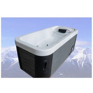 InvigorIce Storm hot cold therapy tub in Sunset with layered LED lighting and hydrotherapy jets