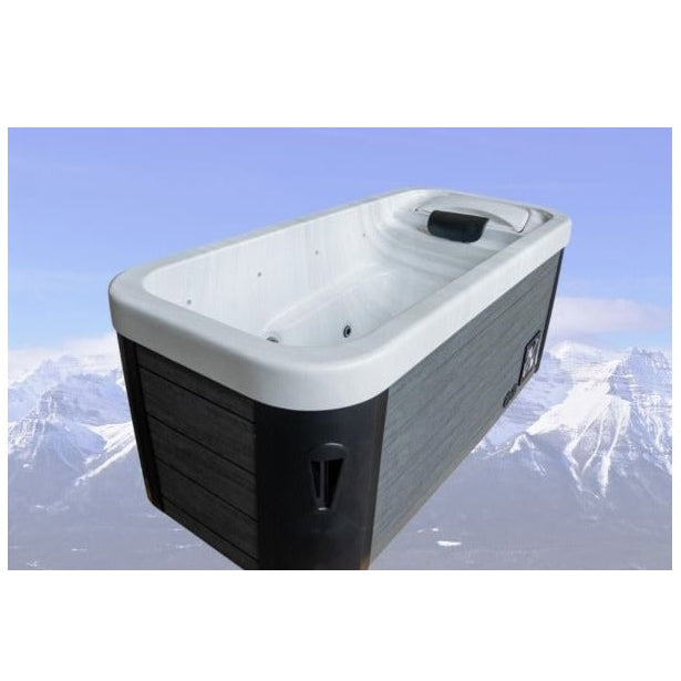 InvigorIce Storm hot cold therapy tub in Sunset with layered LED lighting and hydrotherapy jets